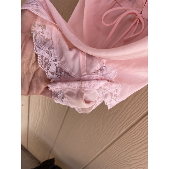 Vintage Victoria Secret Gold Label Teddy Lingerie Romper Womens Small soft Pink - Picture 9 of 10
